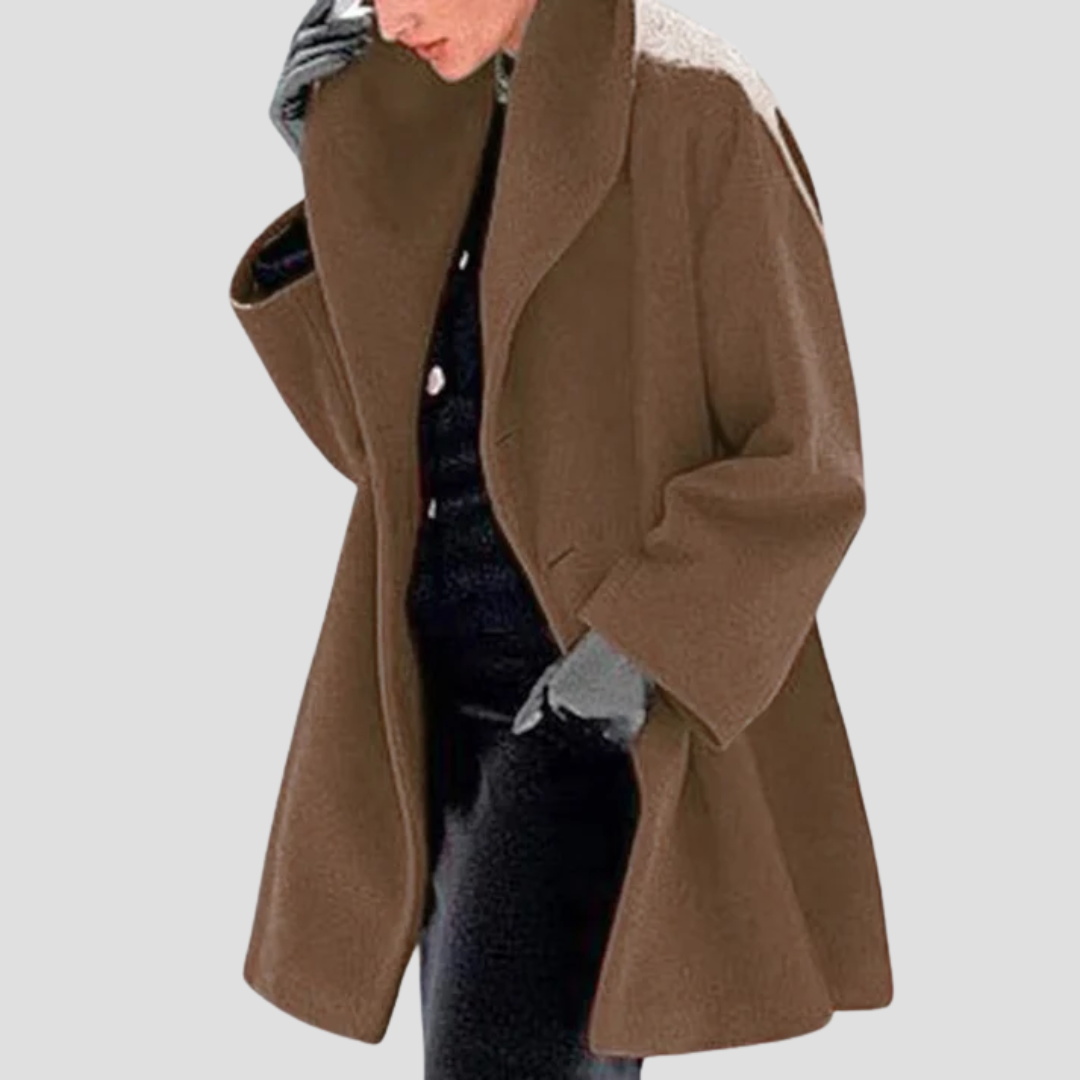Abrigo con capucha - Caliente y elegante para invierno