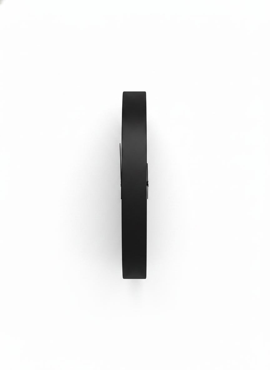 Reloj de Pared Negro Moderno