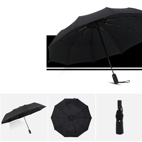 Paraguas tormenta antiviento - plegable y robusto