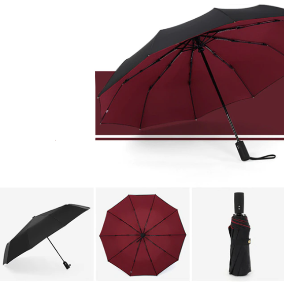 Paraguas tormenta antiviento - plegable y robusto