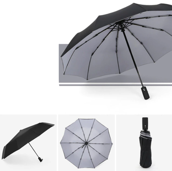 Paraguas tormenta antiviento - plegable y robusto