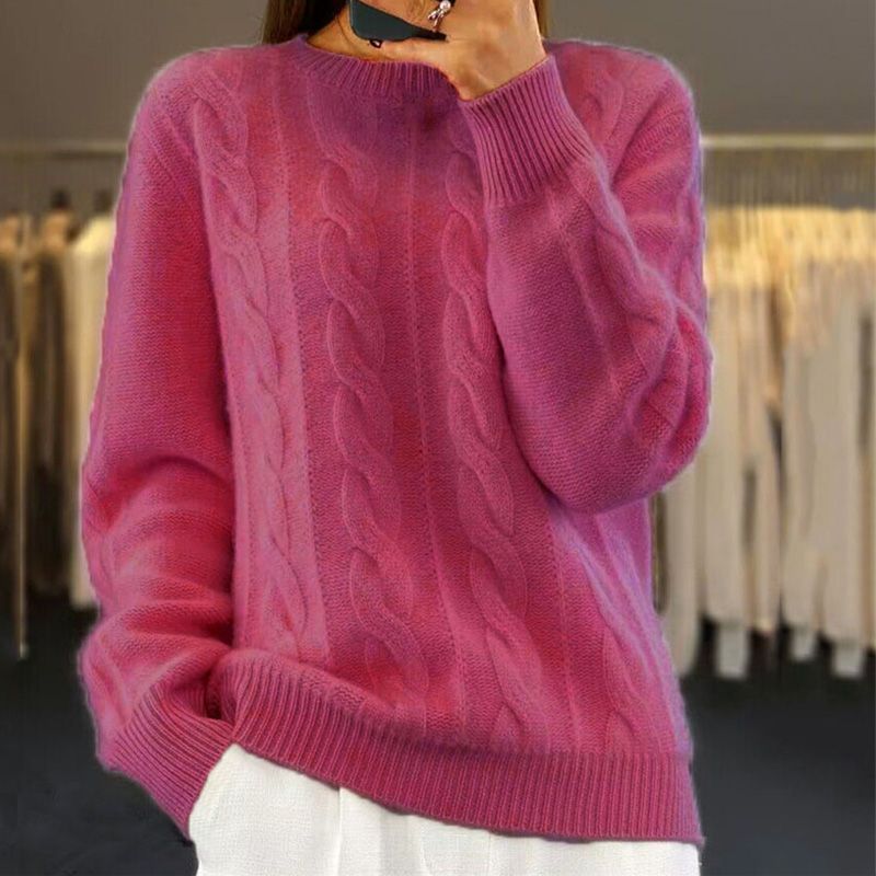 Jersey trenzado - Calidez suave y chic - Invierno