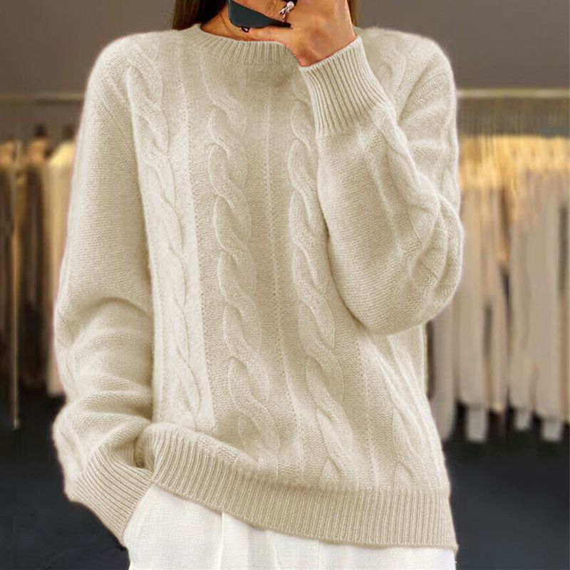 Jersey trenzado - Calidez suave y chic - Invierno