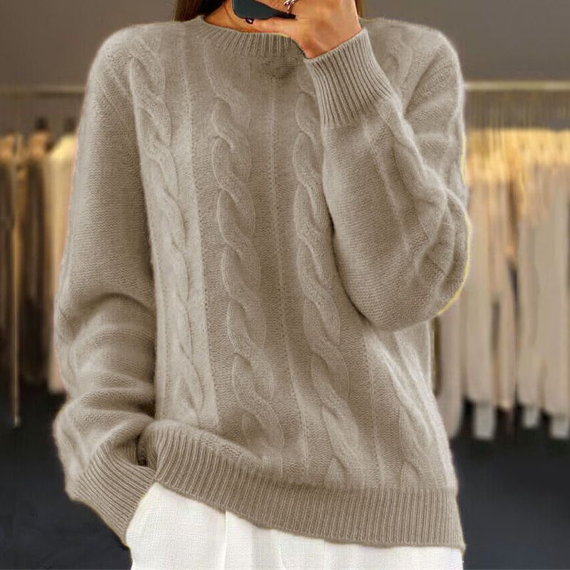 Jersey trenzado - Calidez suave y chic - Invierno