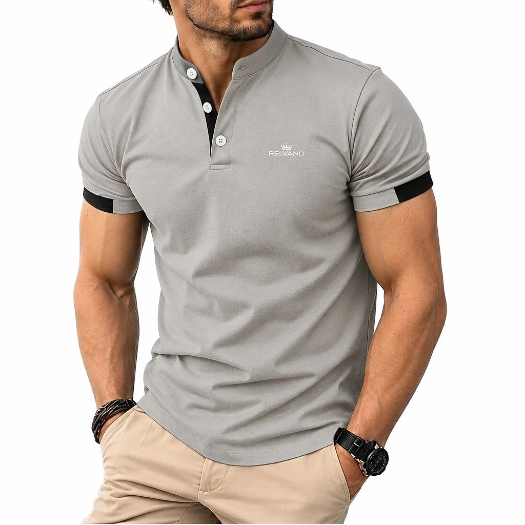 Relvano – Polo Masculino Cuello Mao