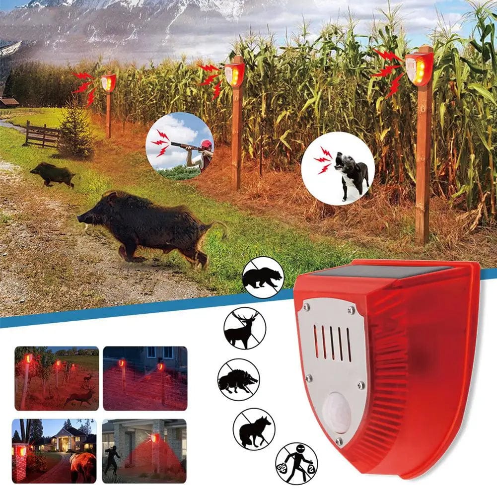 Repelente Solar para Animales - Detector de Movimiento - Seguridad Exterior