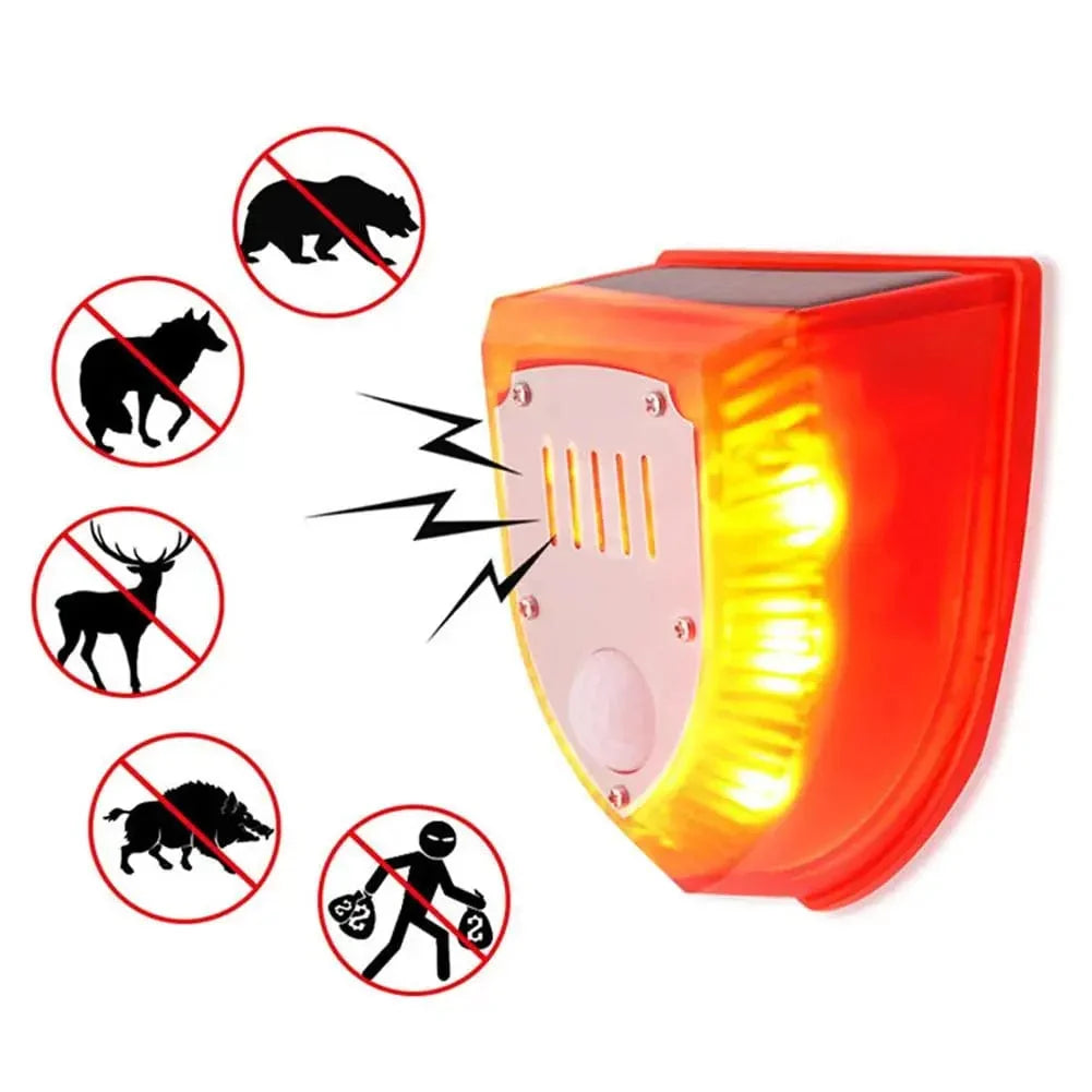 Repelente Solar para Animales - Detector de Movimiento - Seguridad Exterior