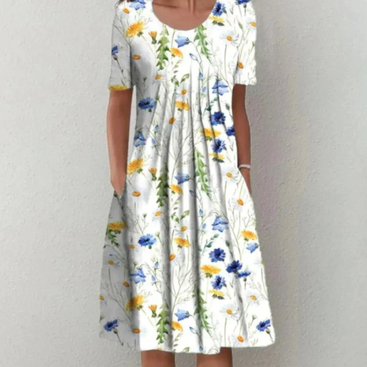 Vestido Floral de Verano Midi - Elegancia y Confort