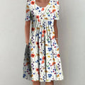 Vestido Floral de Verano Midi - Elegancia y Confort