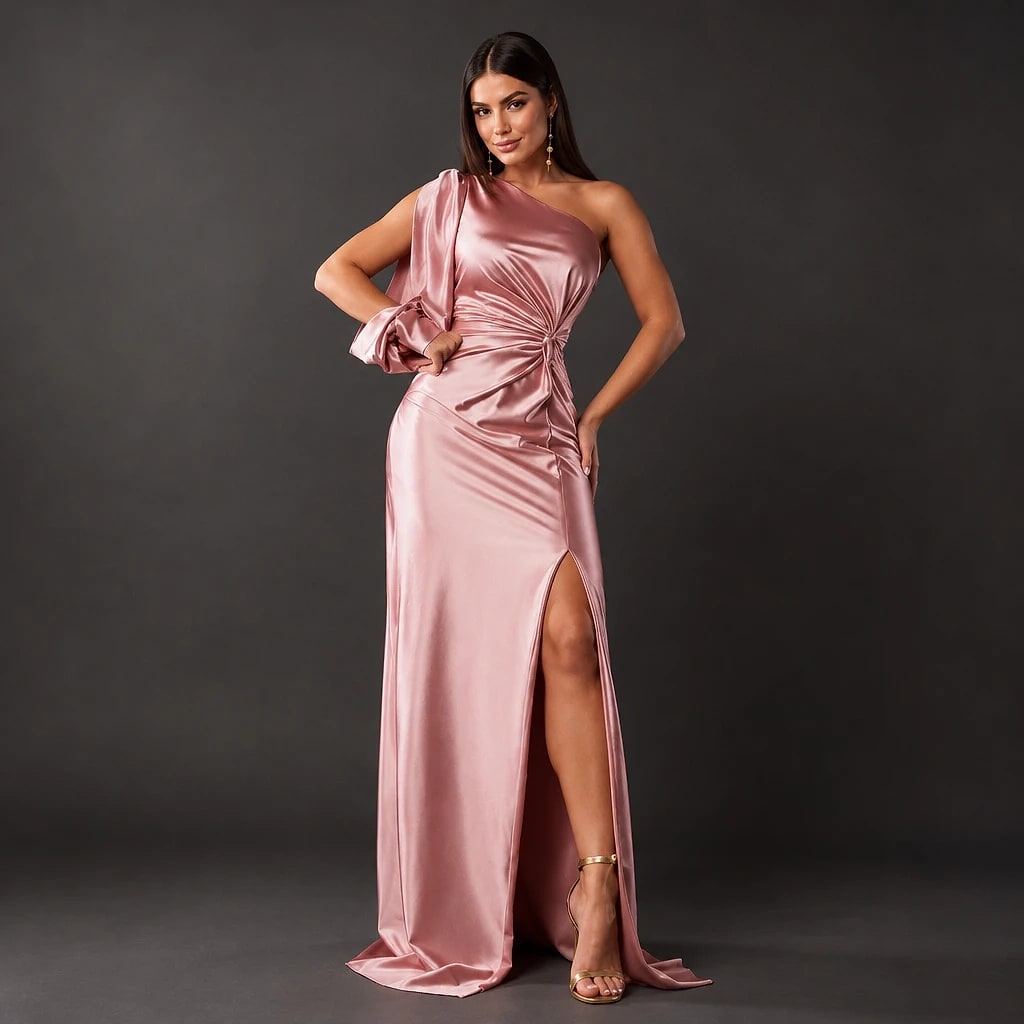 Selvara – Vestido de un solo hombro