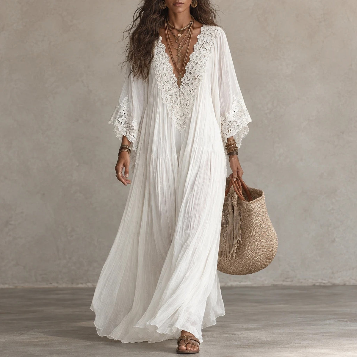 Sérvola – Vestido Maxi Bohemio