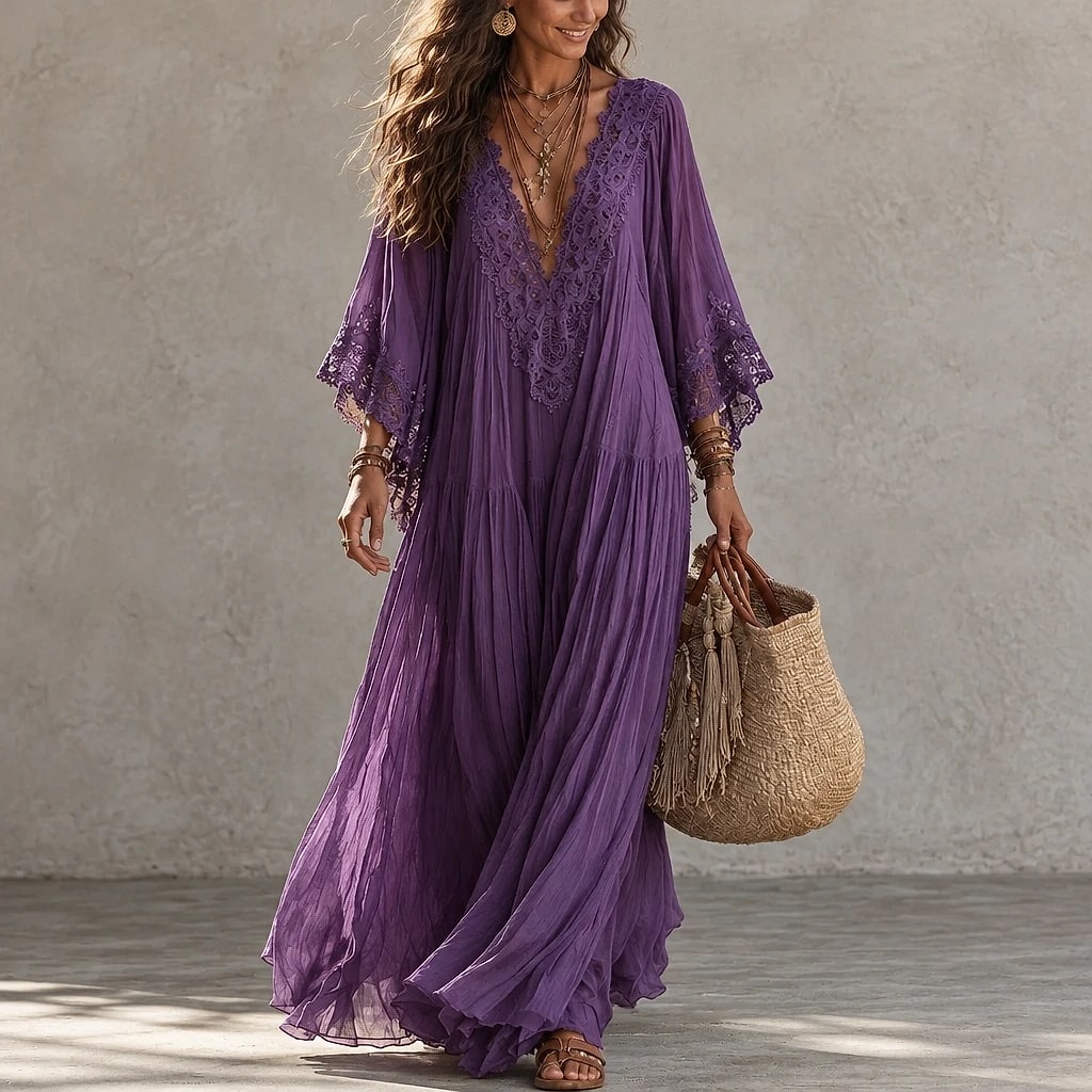 Sérvola – Vestido Maxi Bohemio