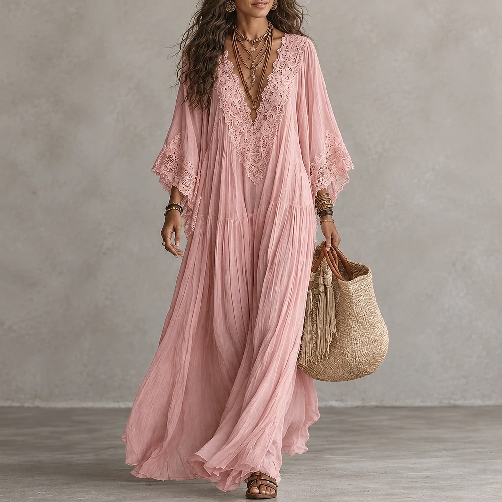 Sérvola – Vestido Maxi Bohemio