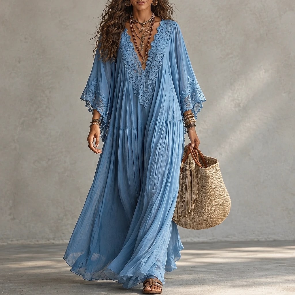 Sérvola – Vestido Maxi Bohemio
