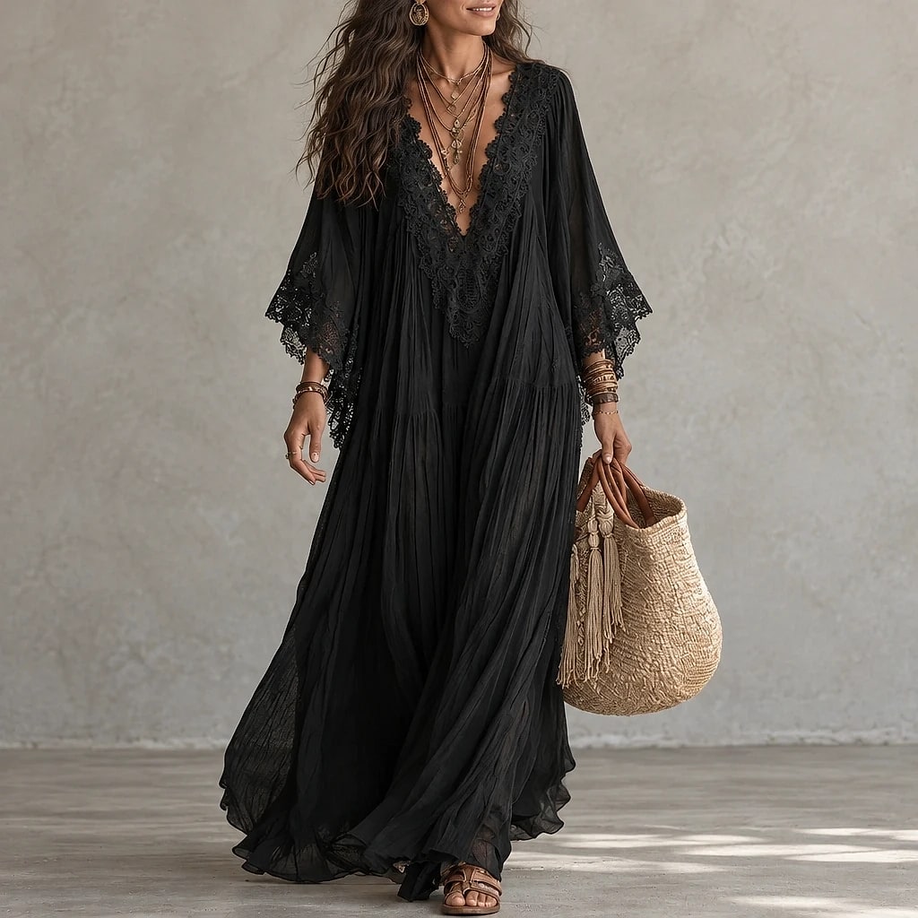 Sérvola – Vestido Maxi Bohemio