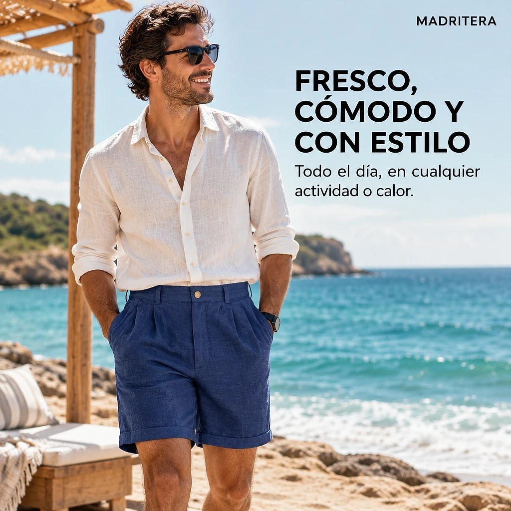 Solanu – Pantalones Cortos de Lino