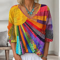 Solarna – Blusa Patchwork Mujer
