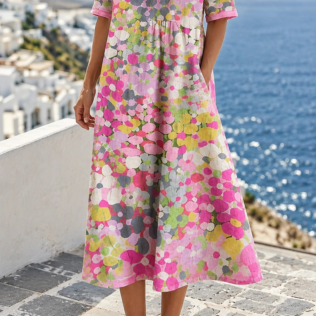 Soleira – Vestido Midi Algodón Lino