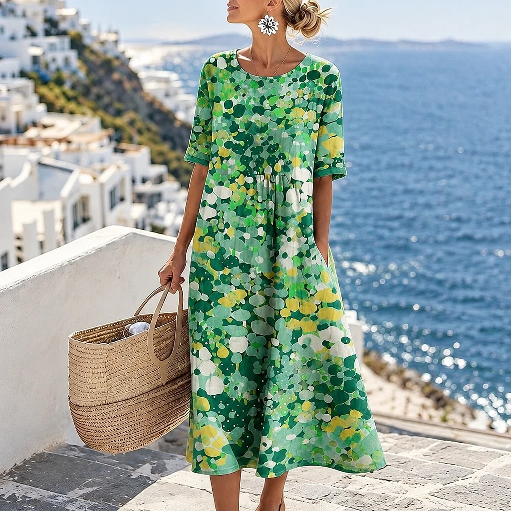 Soleira – Vestido Midi Algodón Lino
