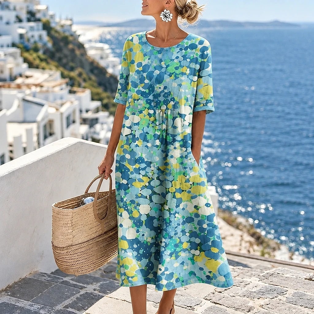 Soleira – Vestido Midi Algodón Lino