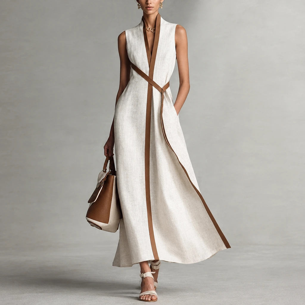 Solena – Vestido Largo Mujer Lino