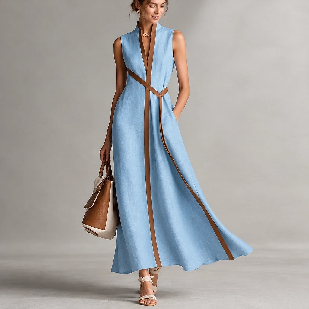 Solena – Vestido Largo Mujer Lino