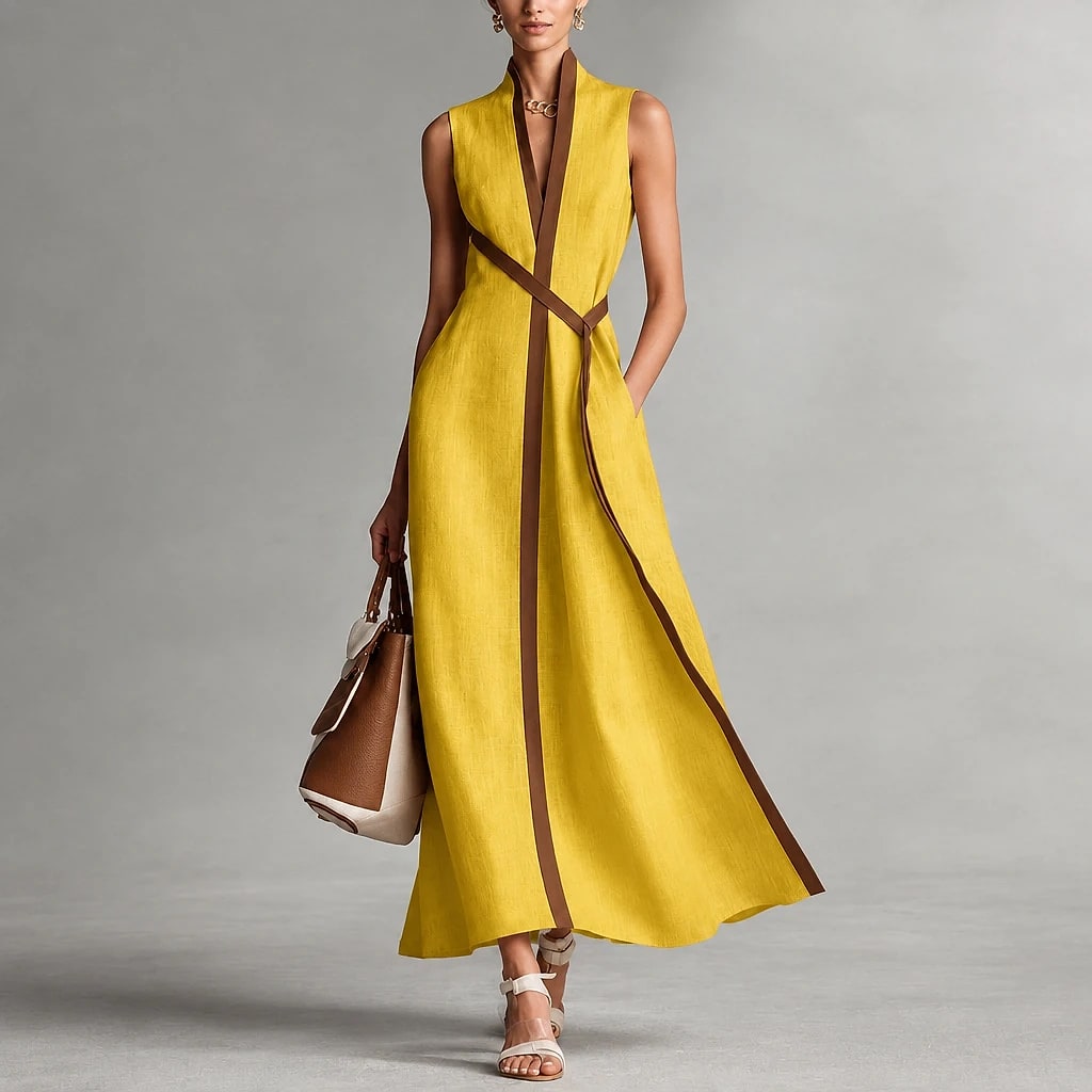 Solena – Vestido Largo Mujer Lino