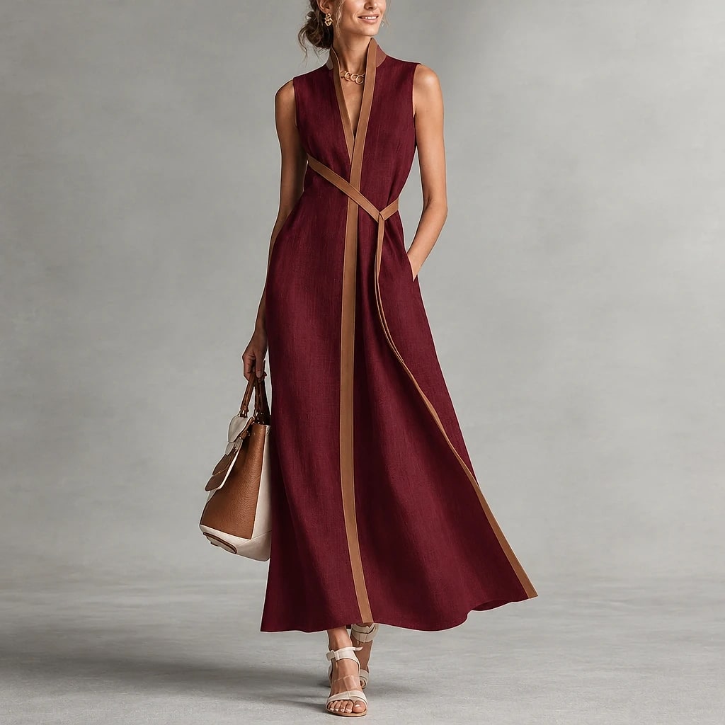 Solena – Vestido Largo Mujer Lino