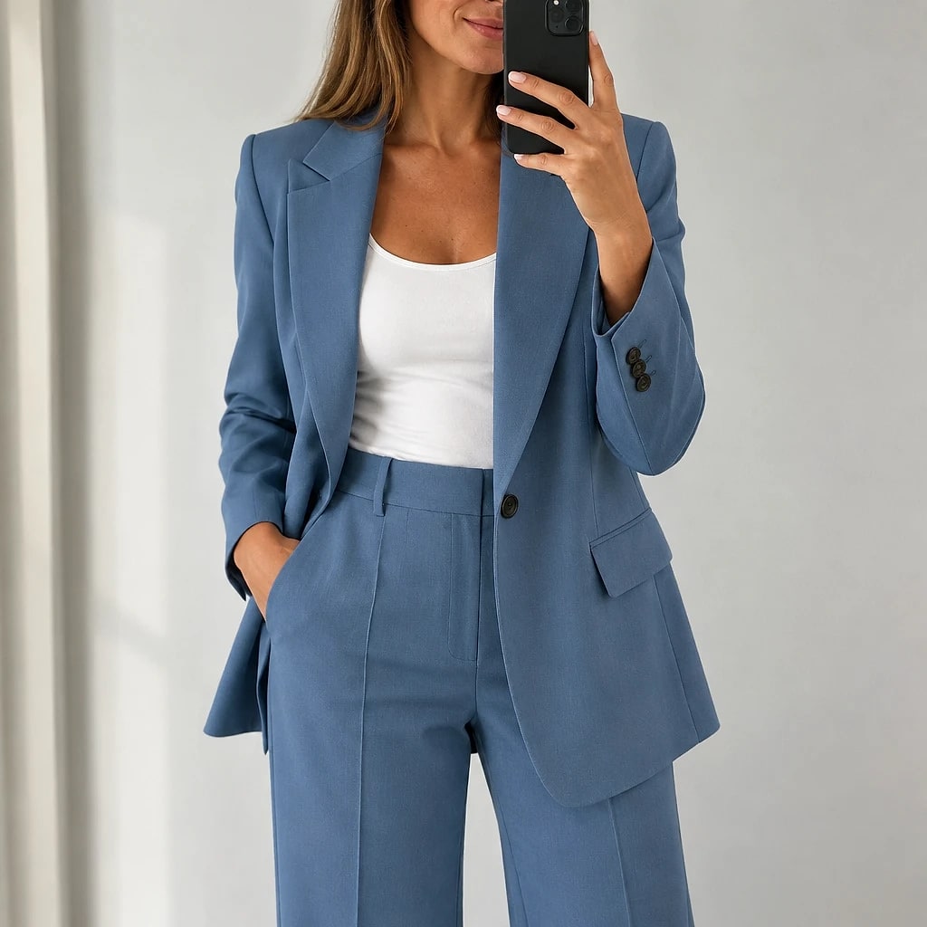 Solvara – Conjunto Sastre Blazer Pantalón