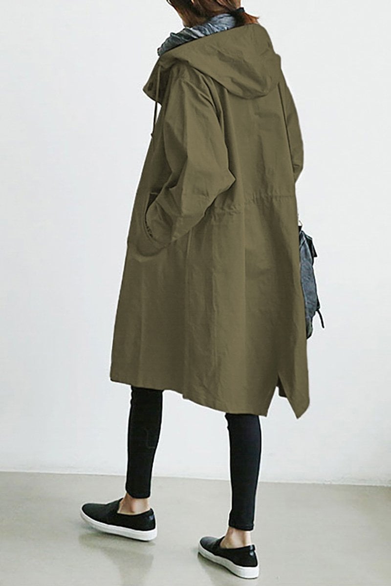 Gabardina impermeable - Capucha Helena - Elegante y Caliente