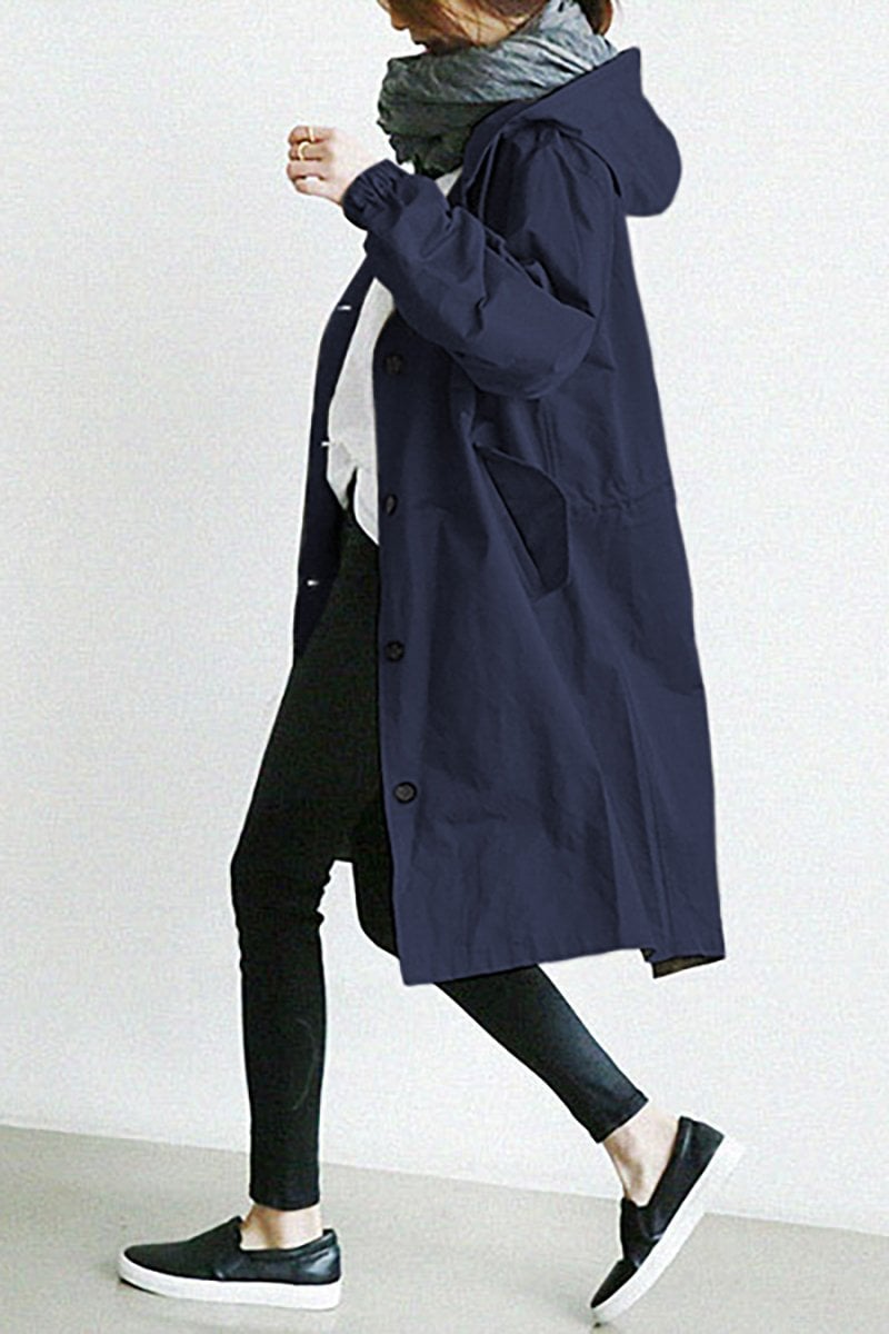 Gabardina impermeable - Capucha Helena - Elegante y Caliente