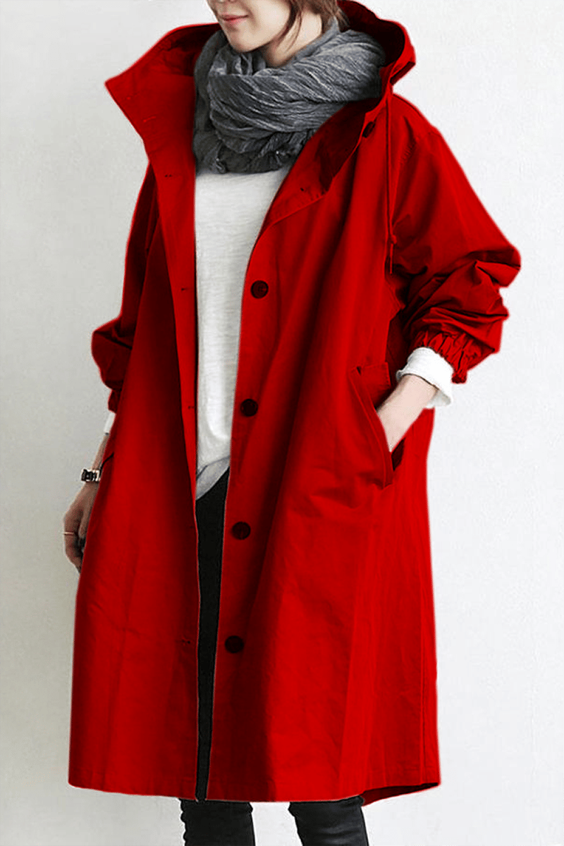 Gabardina impermeable - Capucha Helena - Elegante y Caliente