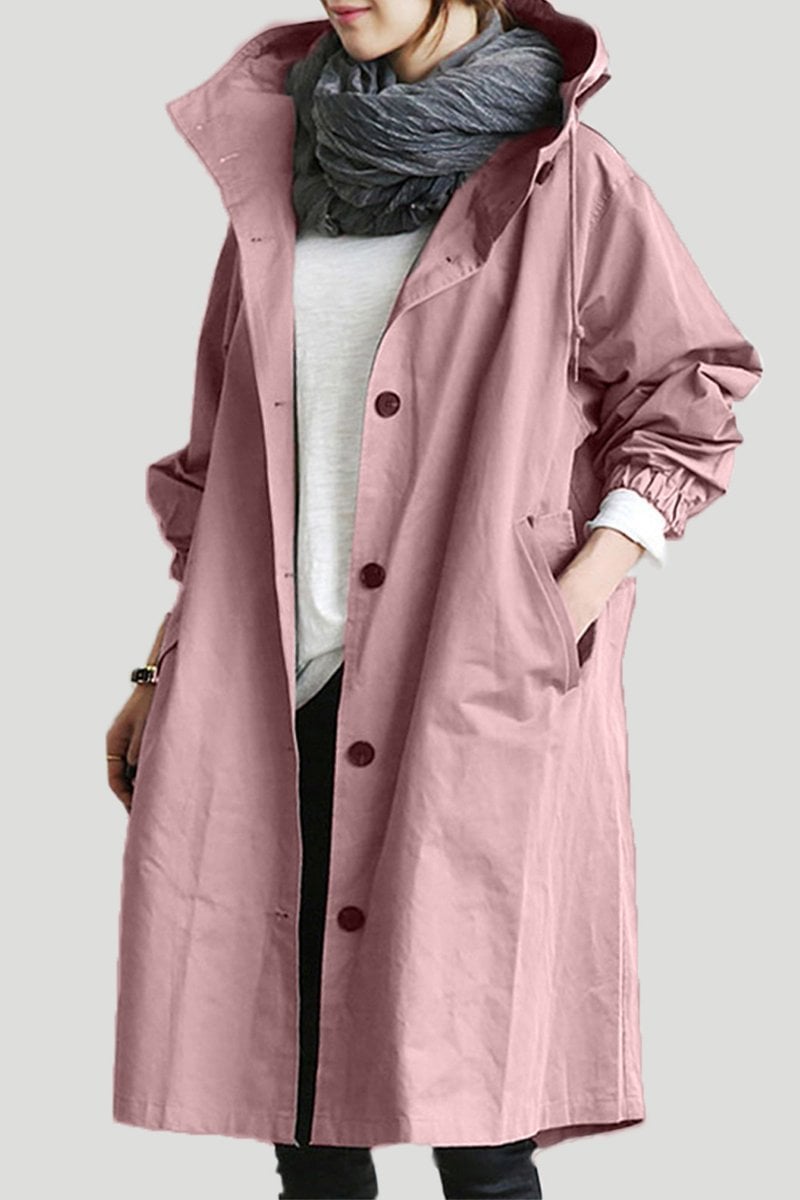 Gabardina impermeable - Capucha Helena - Elegante y Caliente