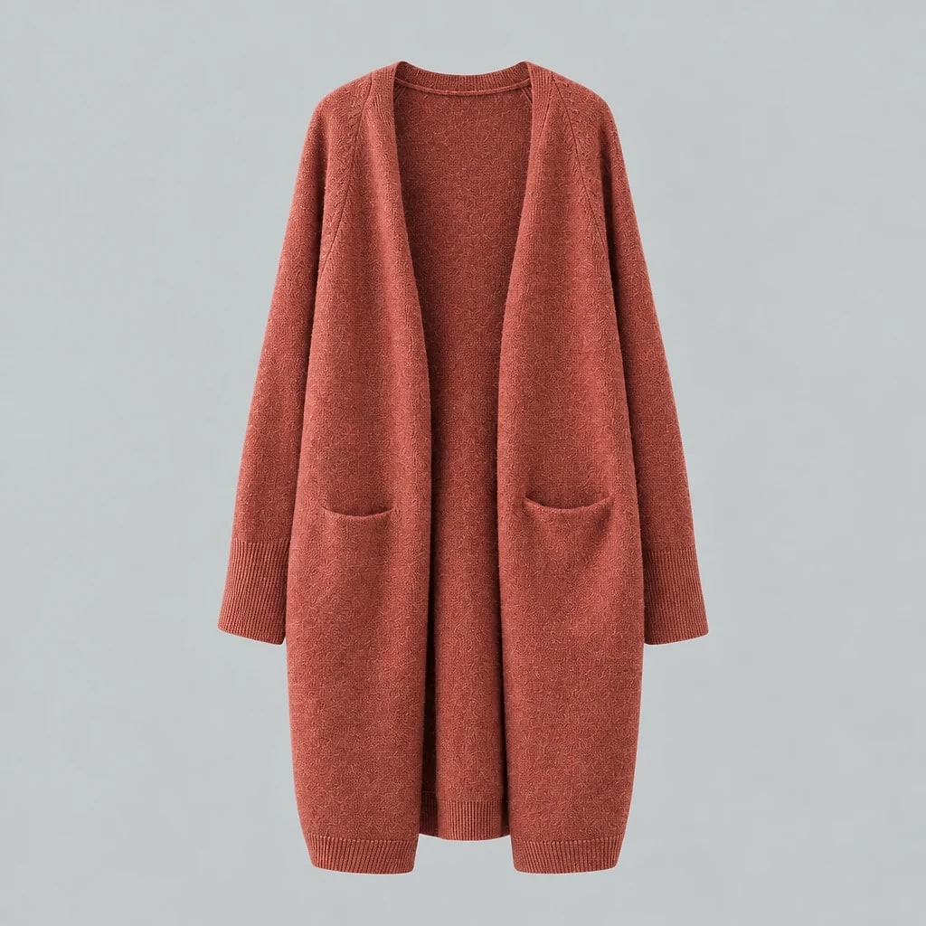 Velana – Cardigan Largo Oversize Cachemira