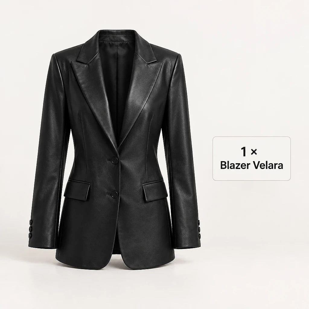 Velara – Blazer de Cuero Mujer