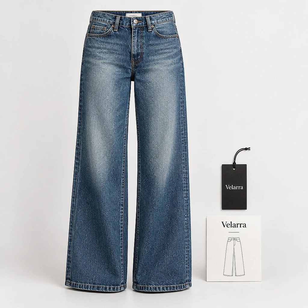 Velarra – Jeans Pierna Ancha Retro