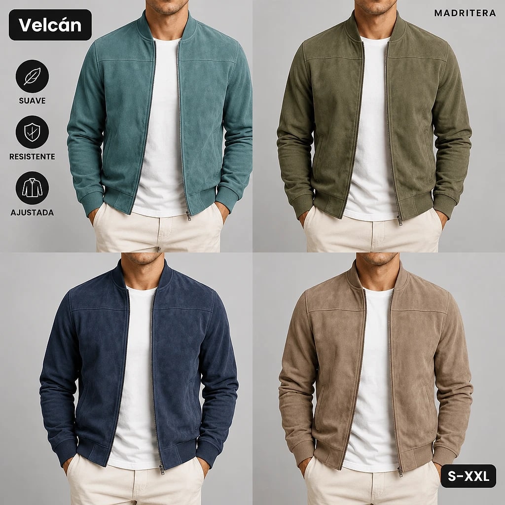 Velcán – Chaqueta Ante Hombre