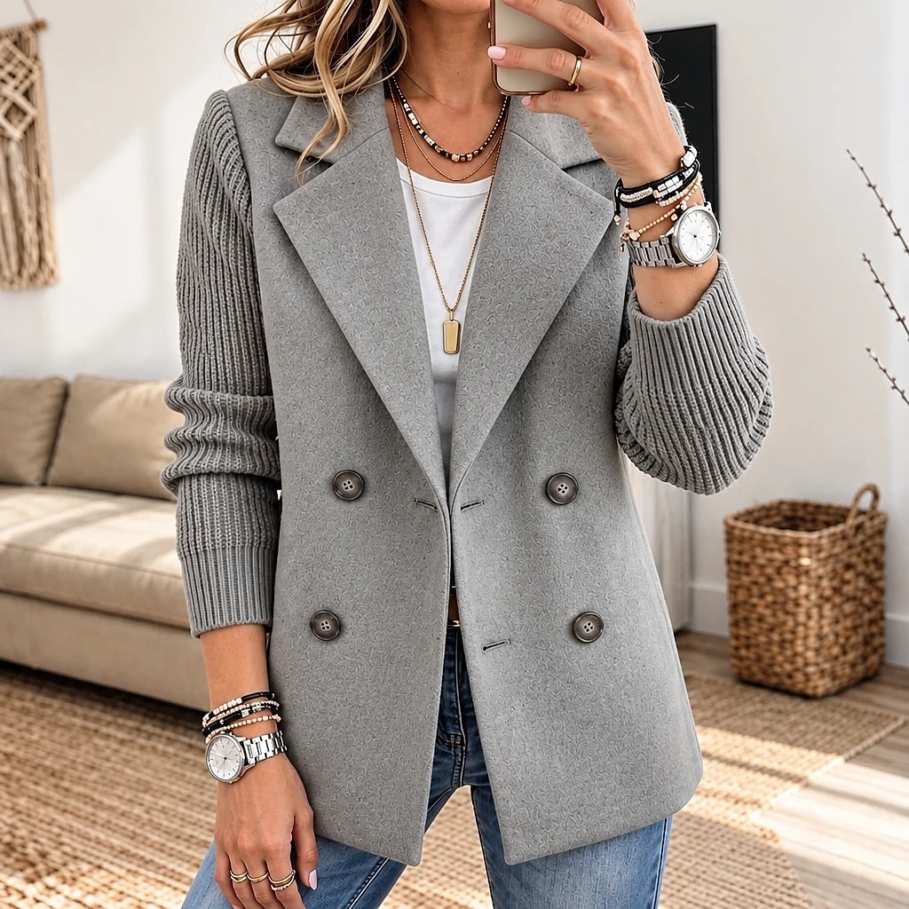 Veloria – Chaqueta Doble Botonadura Mujer