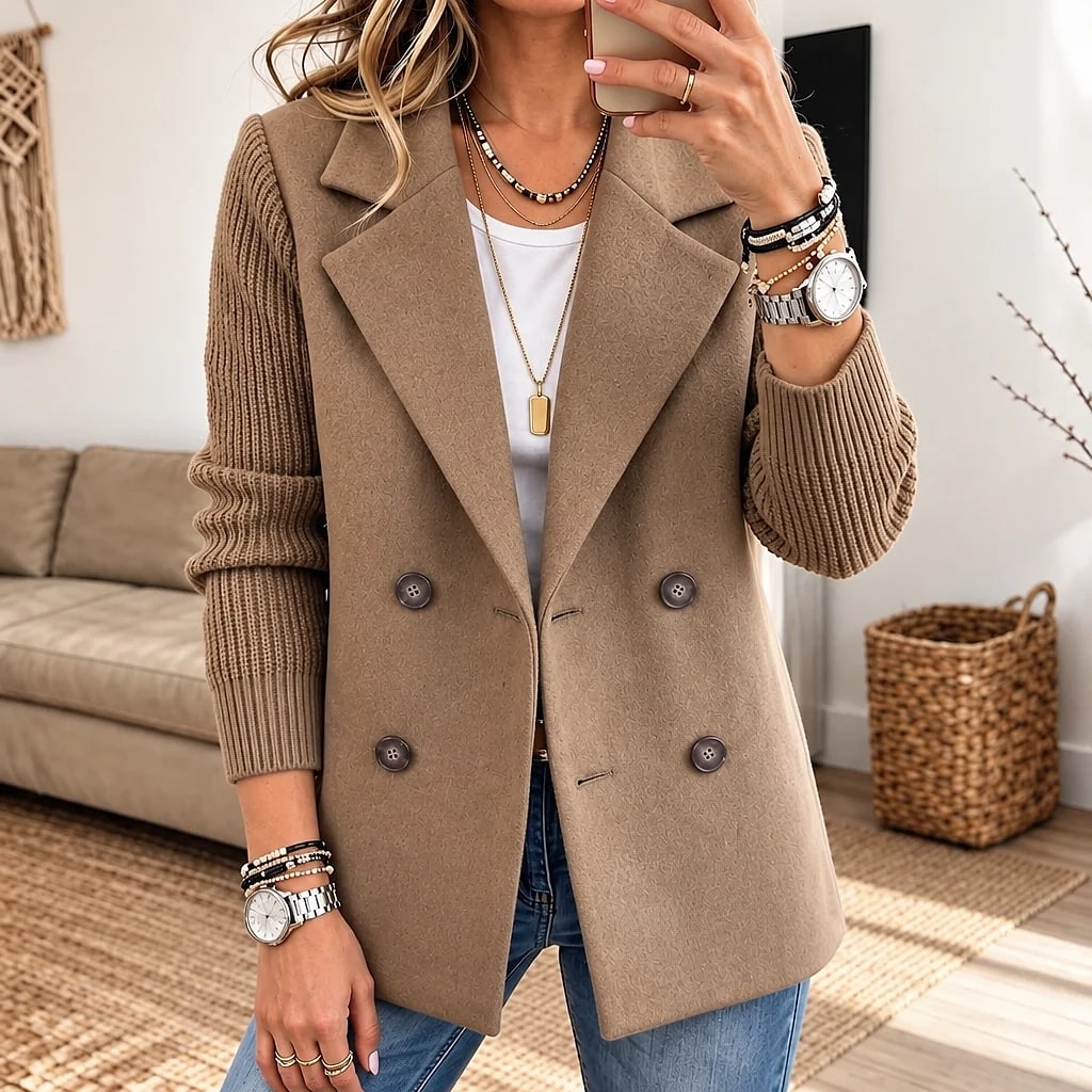 Veloria – Chaqueta Doble Botonadura Mujer