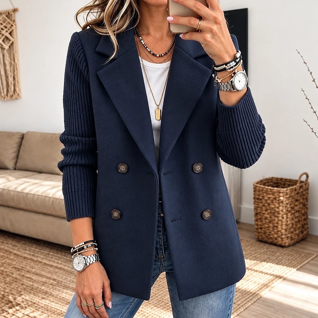 Veloria – Chaqueta Doble Botonadura Mujer