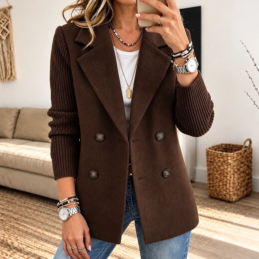 Veloria – Chaqueta Doble Botonadura Mujer