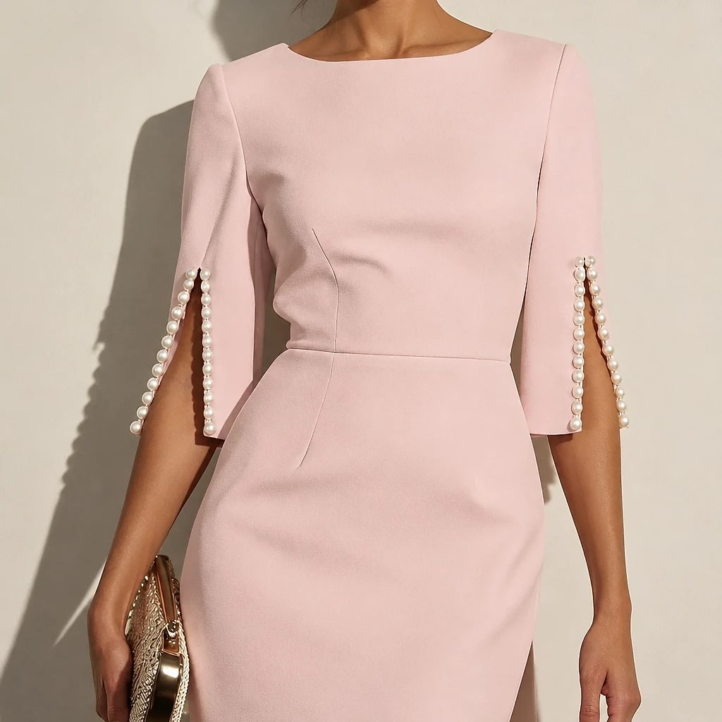 Veloria – Vestido Lápiz Midi Elegante