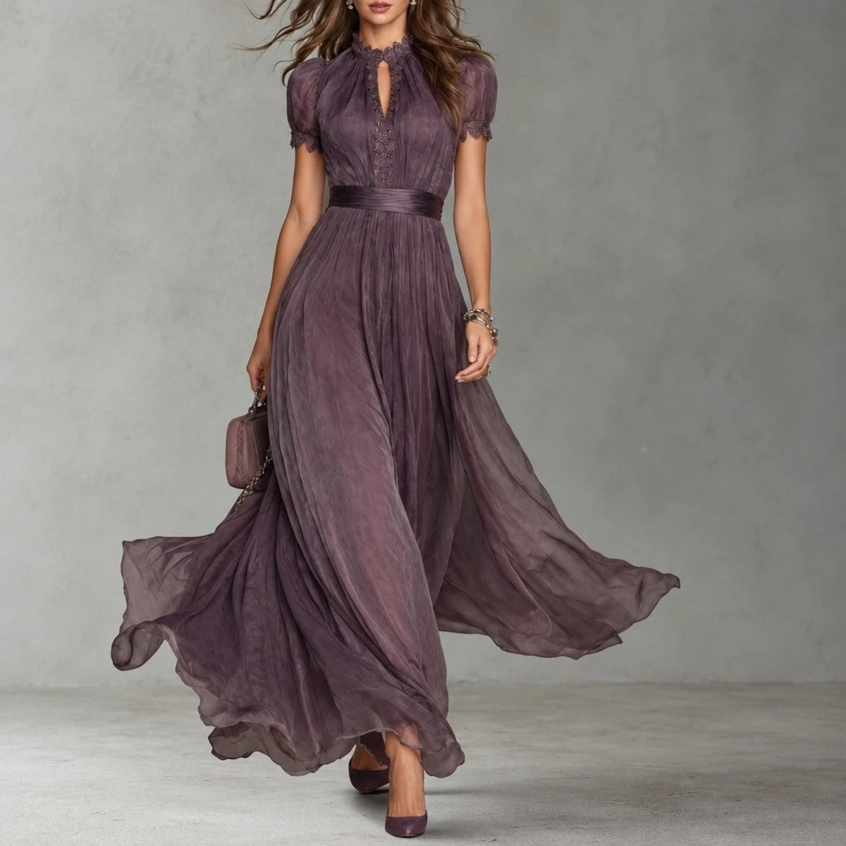 Veloria – Vestido Largo de Gasa