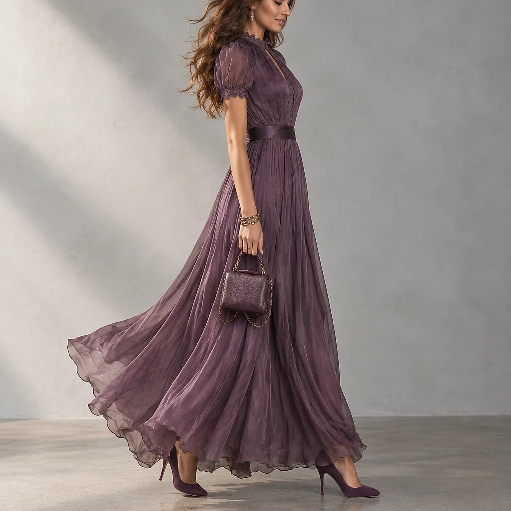 Veloria – Vestido Largo de Gasa