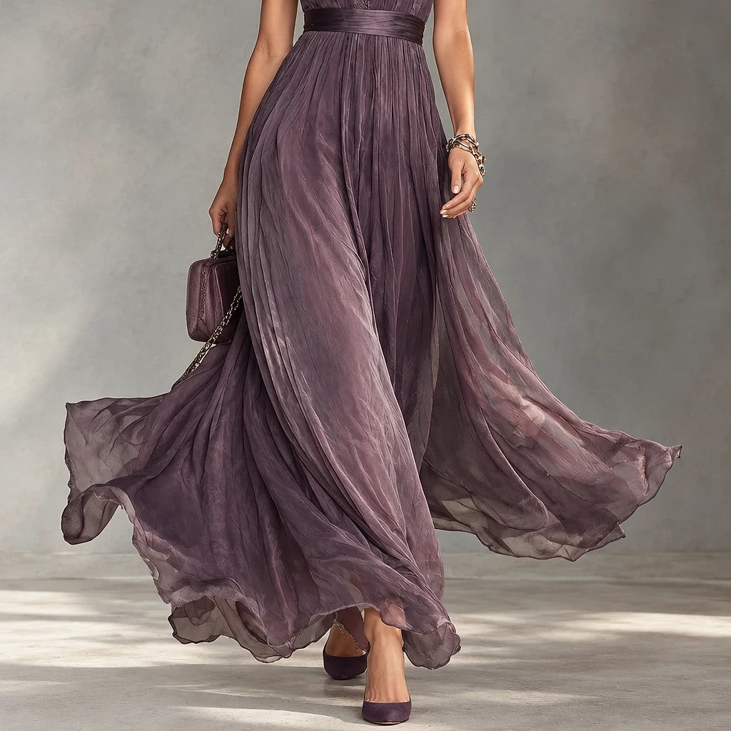 Veloria – Vestido Largo de Gasa