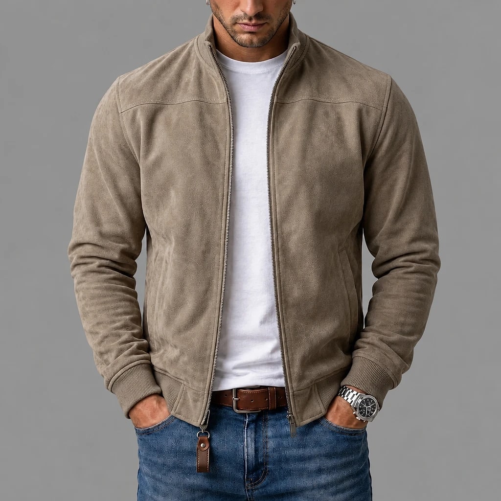 Veltrán – Chaqueta Efecto Ante Hombre