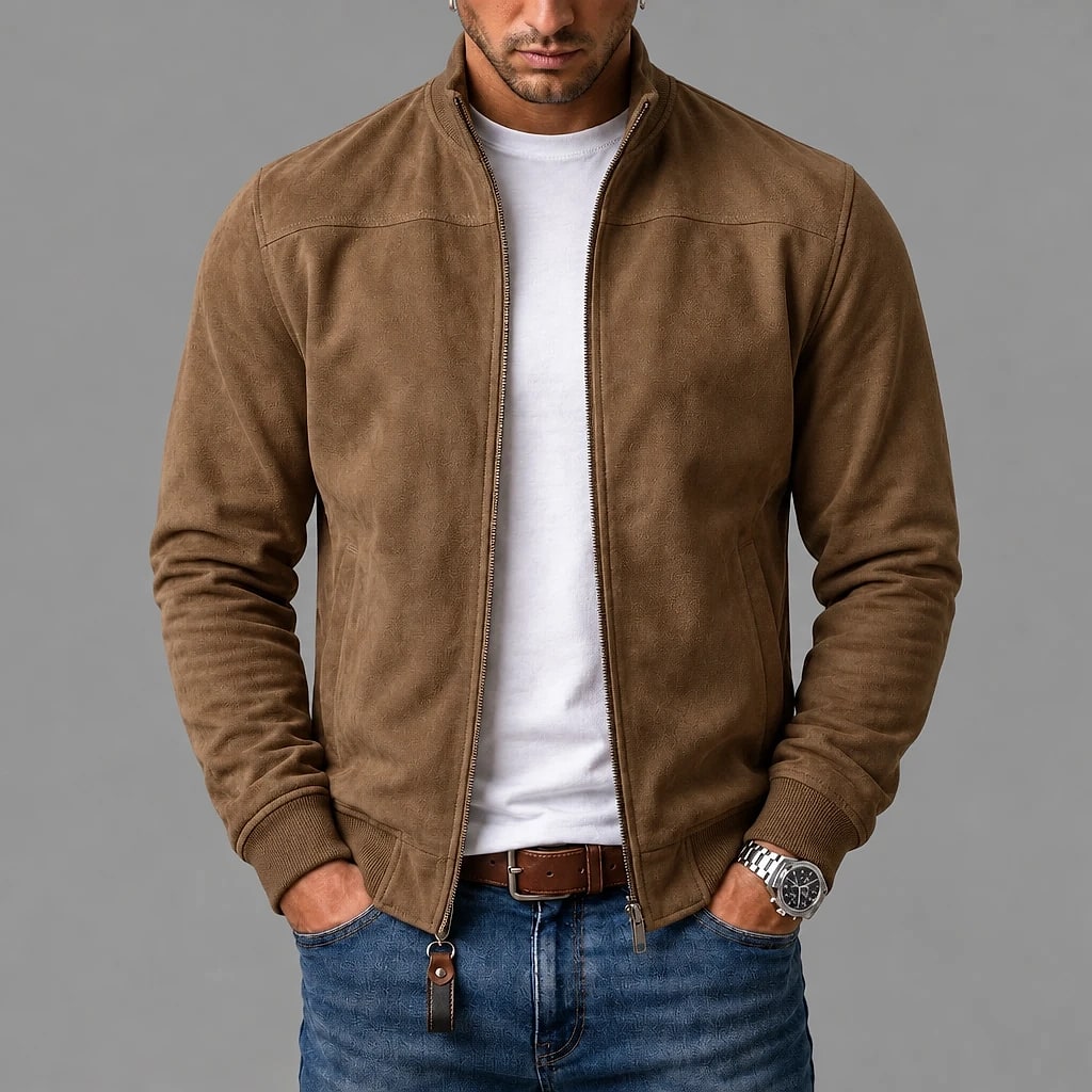 Veltrán – Chaqueta Efecto Ante Hombre