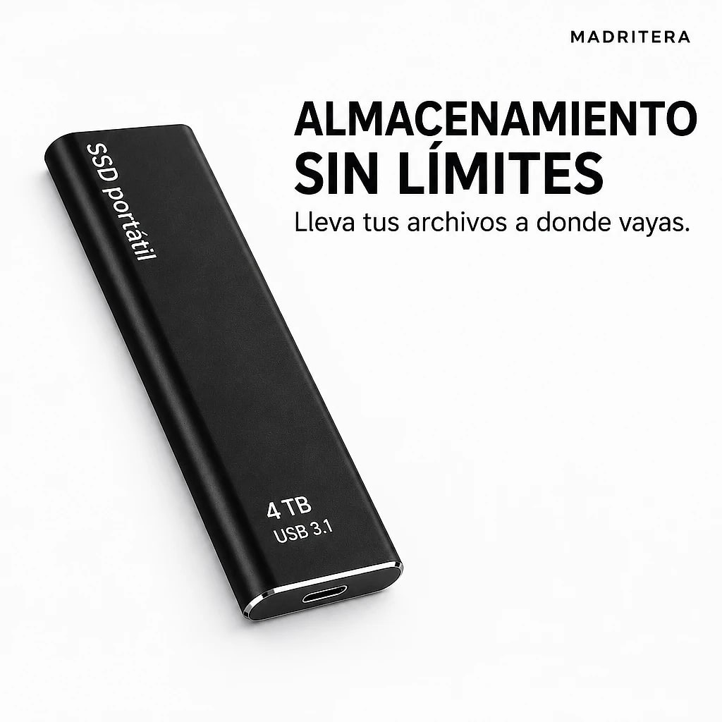 Veltrix – Disco Duro Externo SSD 4TB
