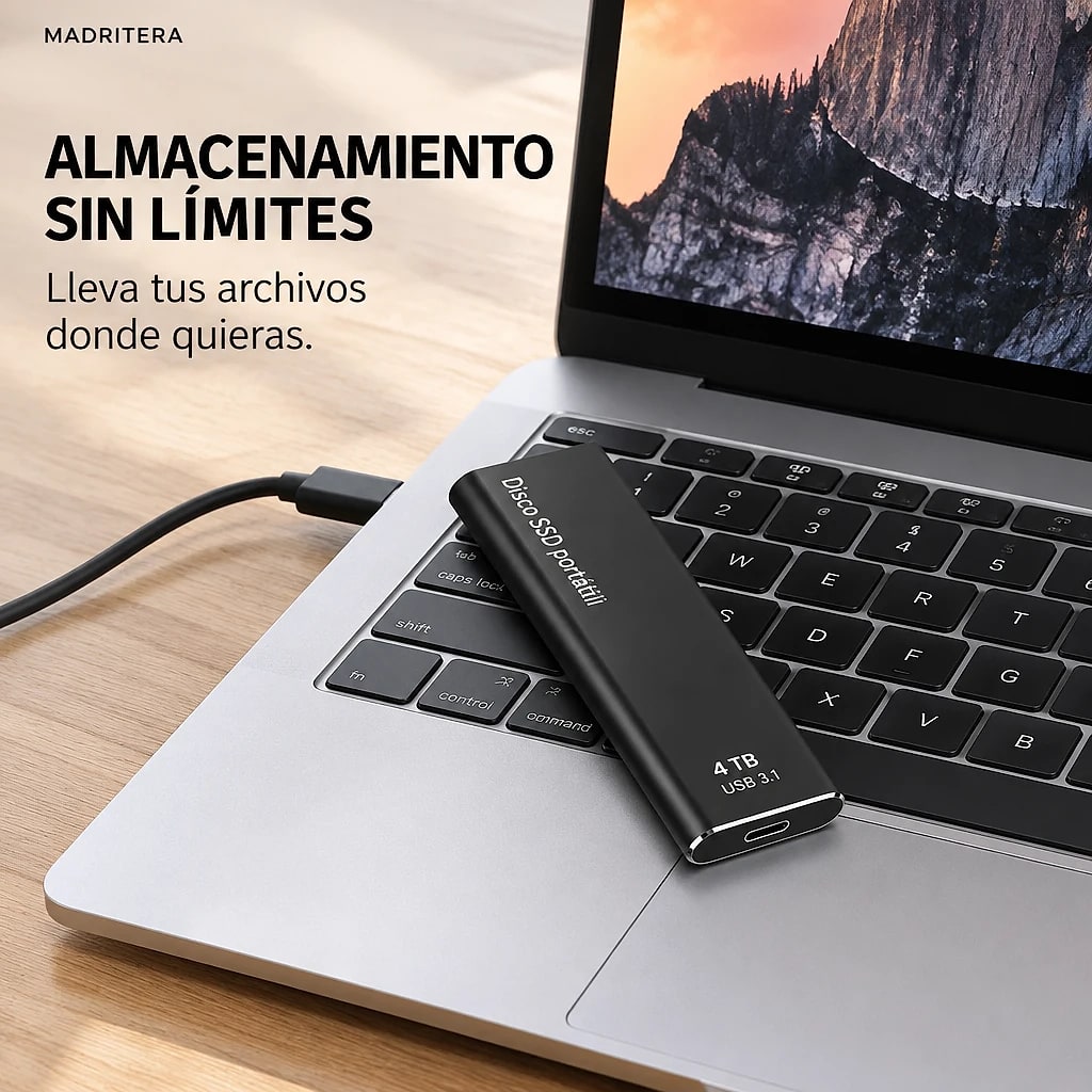 Veltrix – Disco Duro Externo SSD 4TB