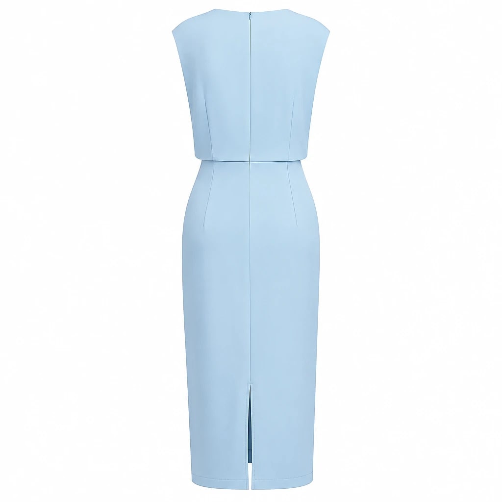 Veluria – Vestido Midi Drapeado